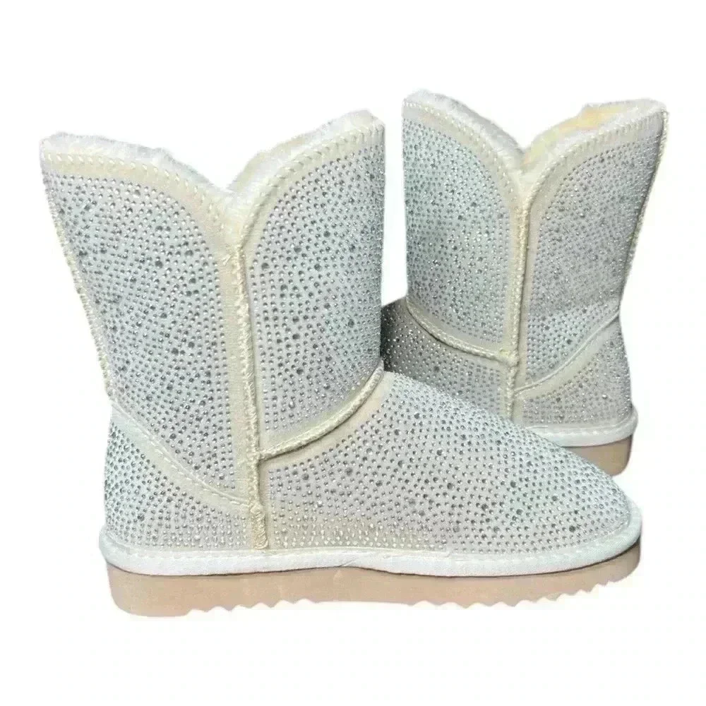 🆕INC Adrief Cream Bling Women's Boots. NWT
